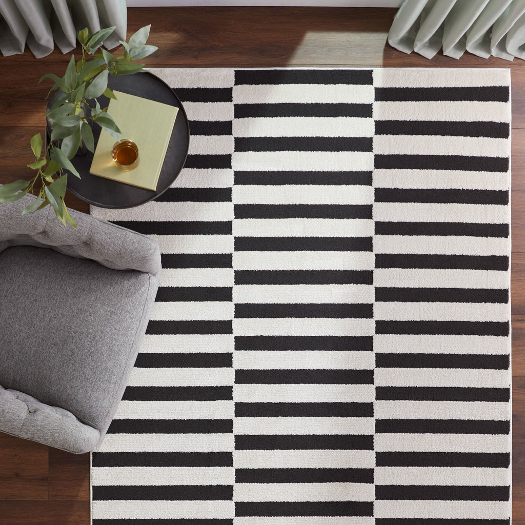 Optika Black Ivory Rug