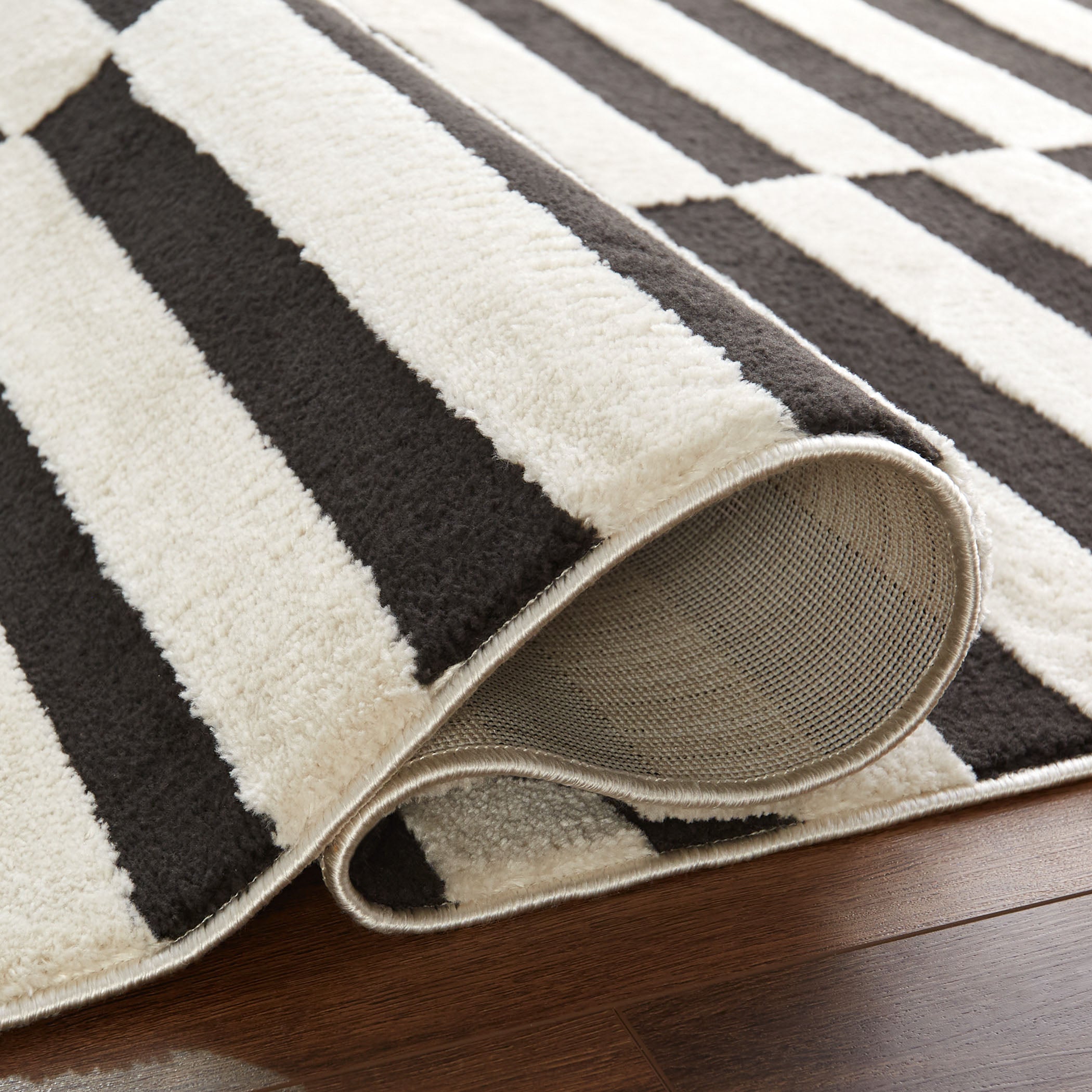 Optika Black Ivory Rug