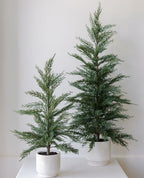 36 Artificial Lifelike Evergreen Cedar Tree in Cream Pot