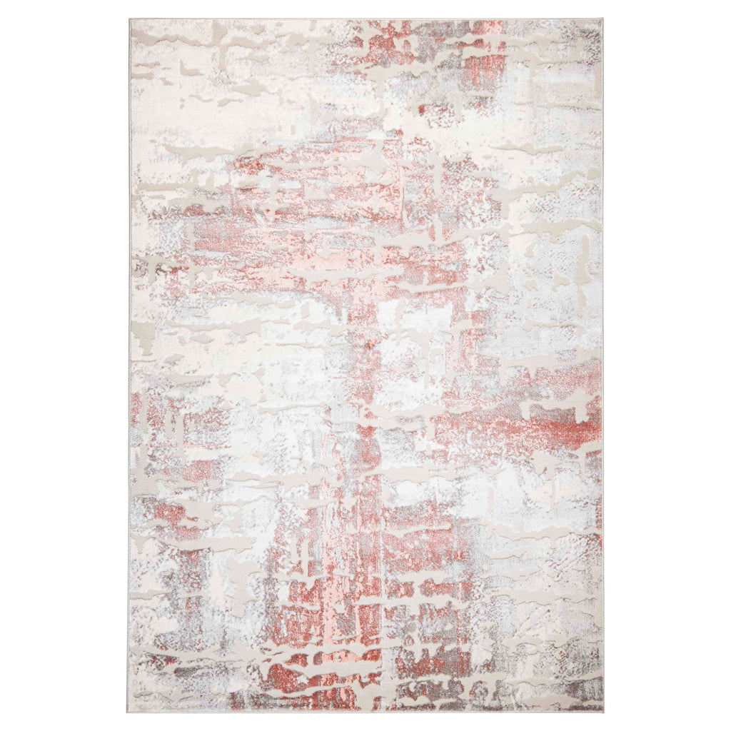 Betsi Abstract Pink and Neutral Rug