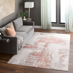 Betsi Abstract Pink and Neutral Rug