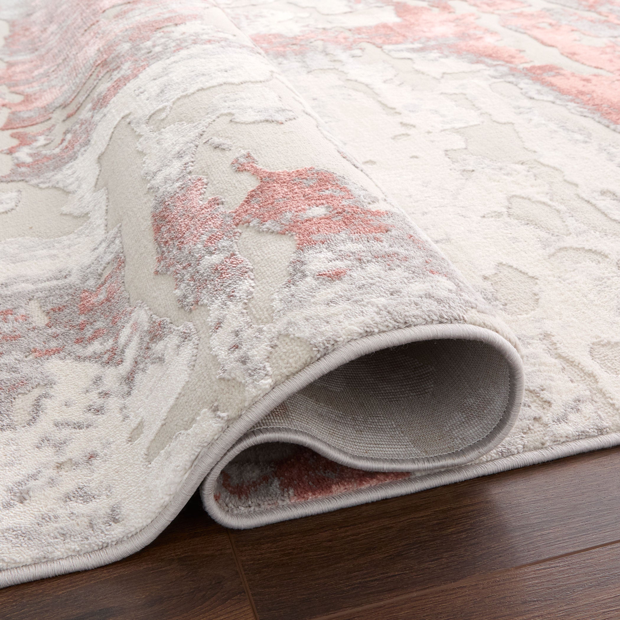 Betsi Abstract Pink and Neutral Rug