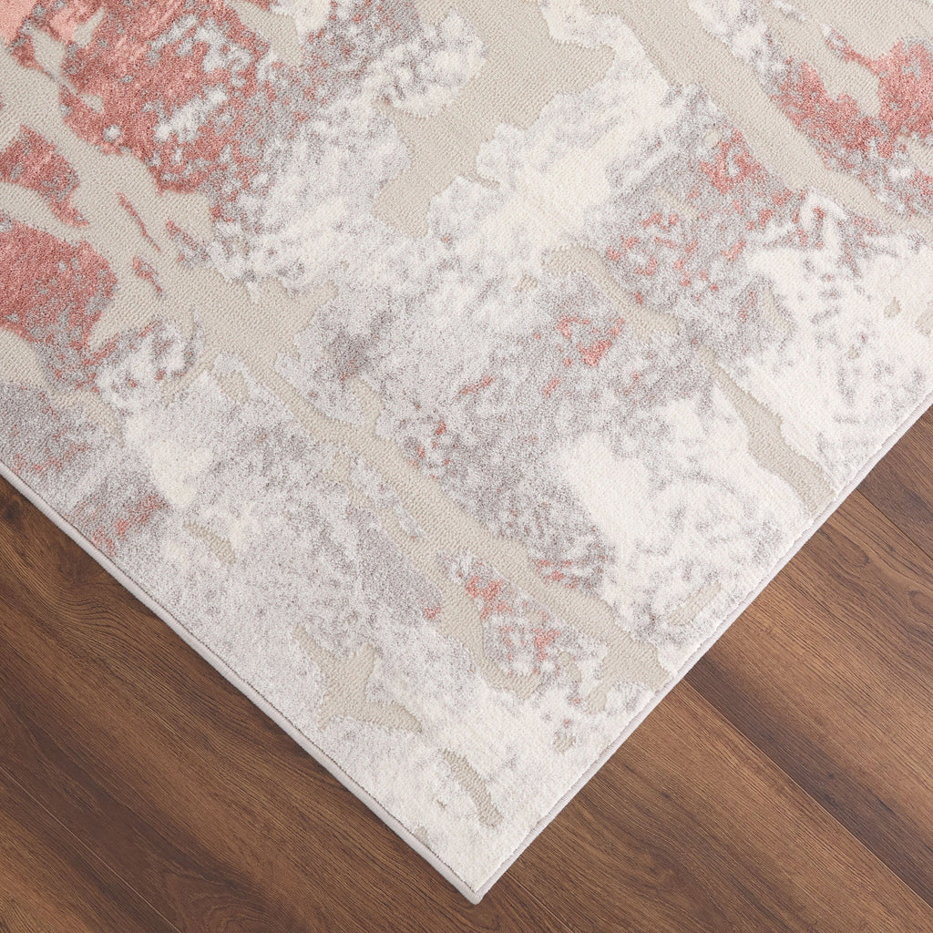 Betsi Abstract Pink and Neutral Rug
