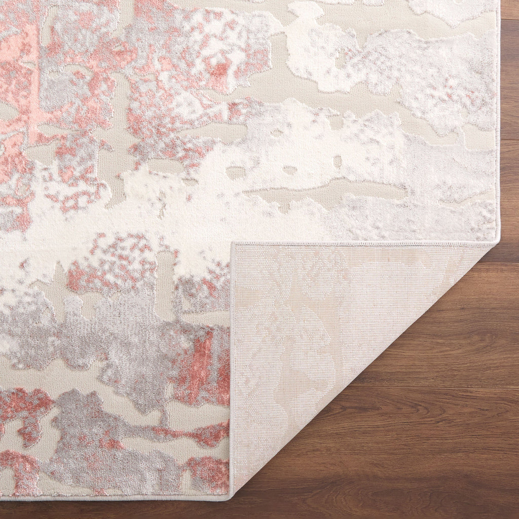 Betsi Abstract Pink and Neutral Rug