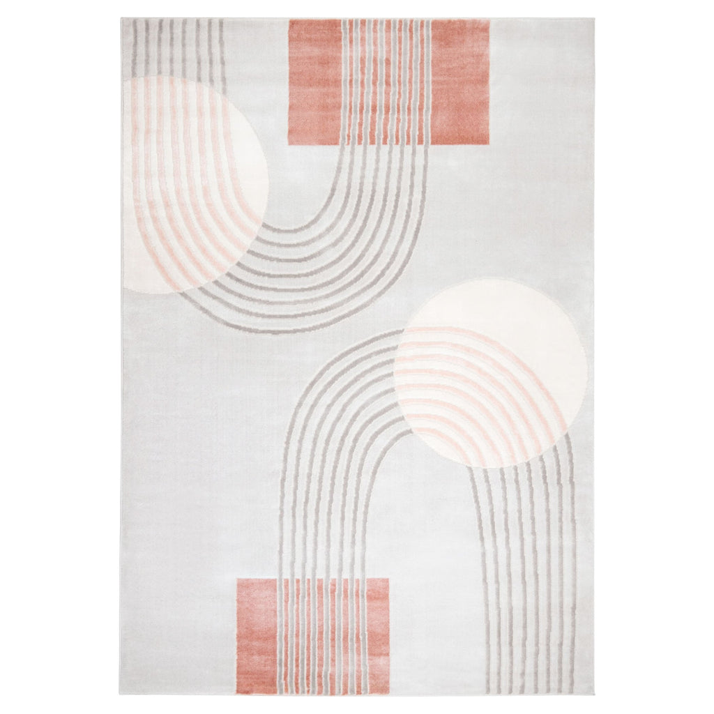 Betsi Retro Arch Pink and Neutral Rug