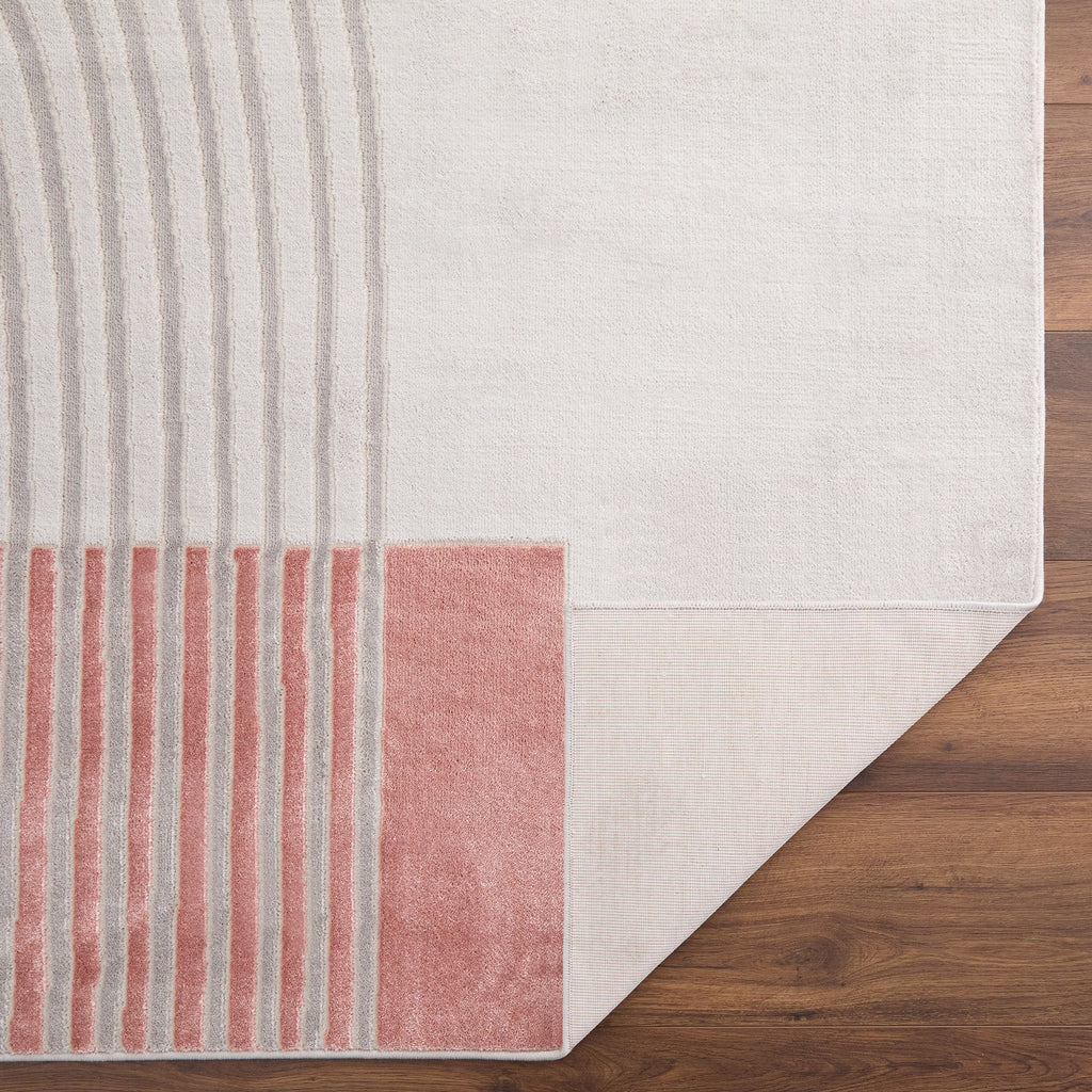 Betsi Retro Arch Pink and Neutral Rug