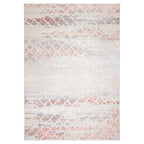 Betsi Abstract Vintage Diamond Pink and Neutral Rug