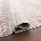 Betsi Abstract Vintage Diamond Pink and Neutral Rug