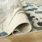 Betsi Retro Blue Sunburst Rug