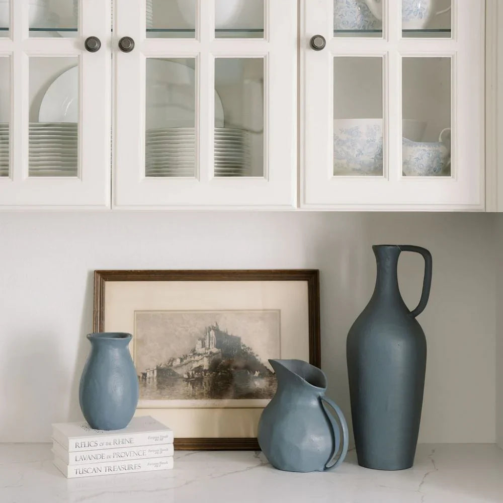 Handcrafted Warm Grey Aluminum Vase