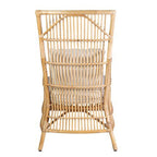 Rattan High Back Natural Dining Arm Chair