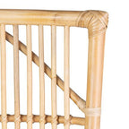 Rattan High Back Natural Dining Arm Chair