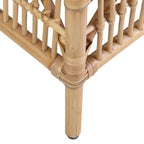 Rattan High Back Natural Dining Arm Chair