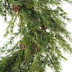 Elegant 28 Artificial Pine Wreath with Realistic Pinecones