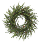 Elegant 28 Artificial Pine Wreath with Realistic Pinecones