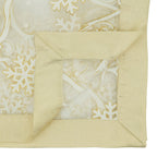 Printed Snowflake and Ribbon Table Runner