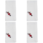 Embroidered Reindeer Table Napkin, Set of 4