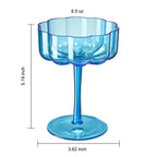 Eze Acrylic Champagne Coupe Cocktail Glassware, Set of 4