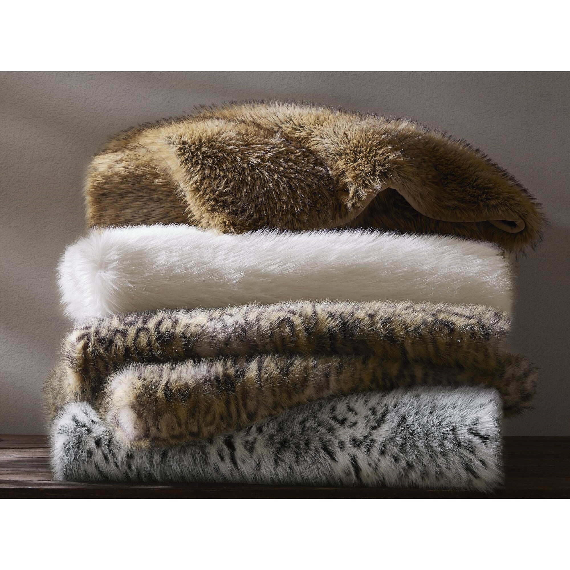 Luxe Faux Fur Throw Blanket