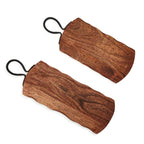 Rustic Edge Serving Boards w/Hammered Iron Handle, Set of 2