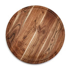 Rotating Lazy Susan Charcuterie with Hand-Etched Border