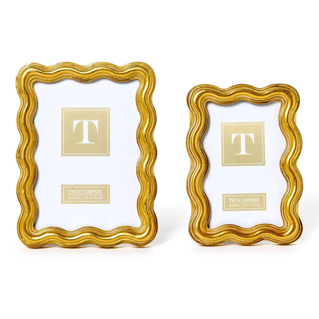 Triple Wave Photo Frame, Set of 2