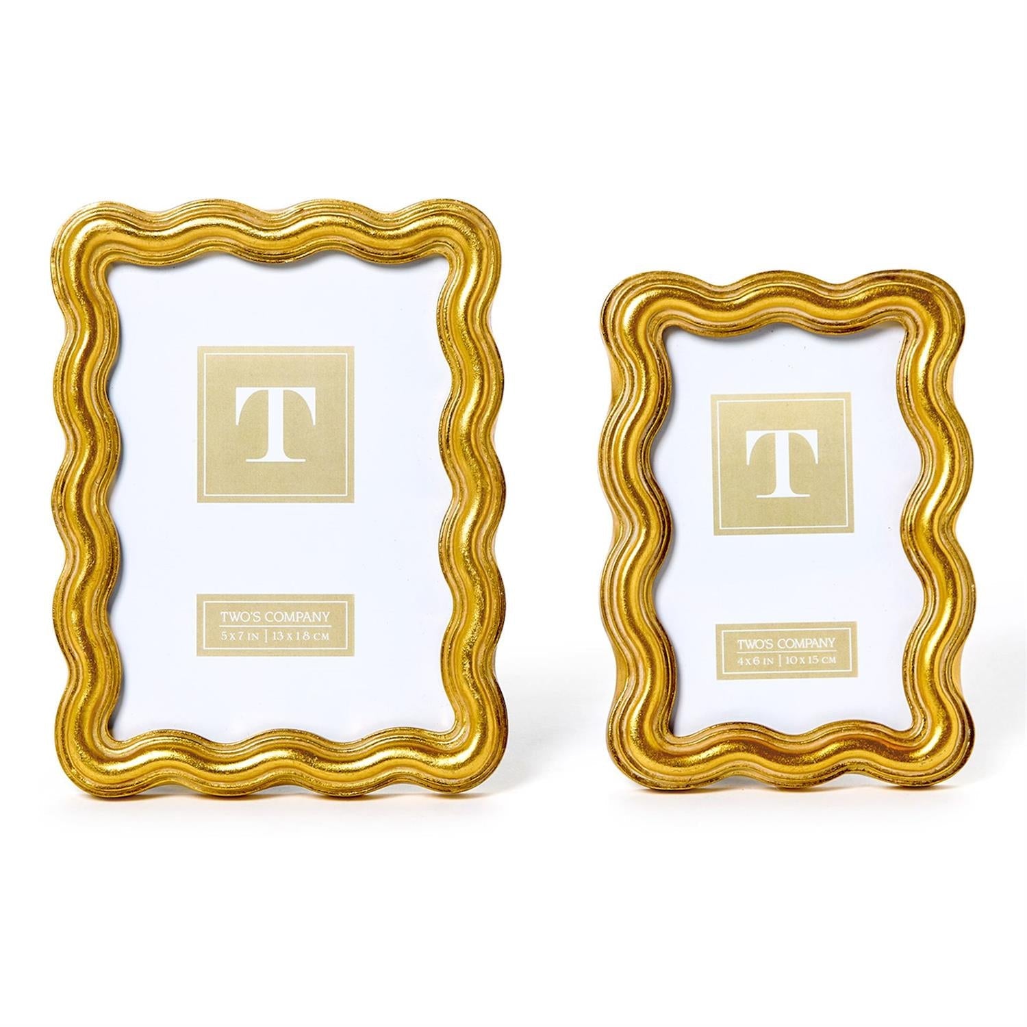 Triple Wave Photo Frame, Set of 2