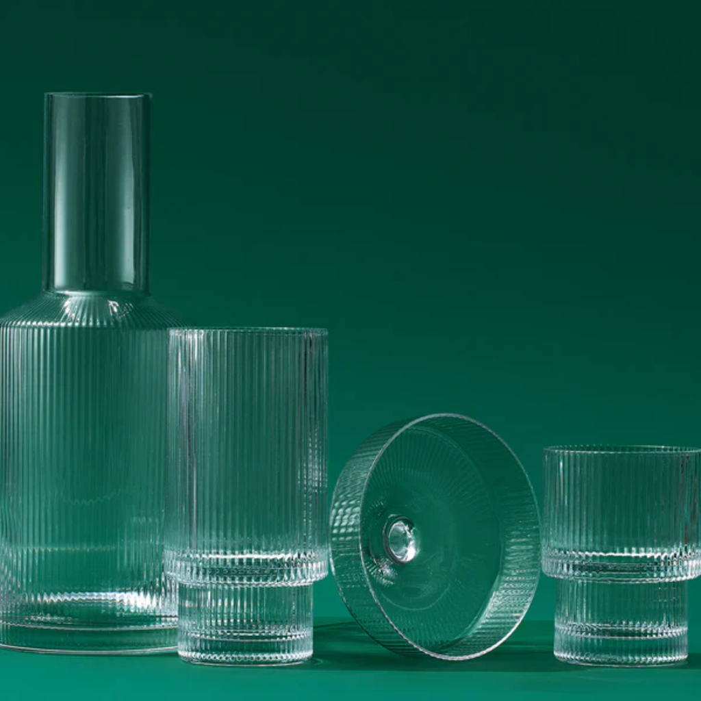 Como Highball Glassware, Set of 4 Clear