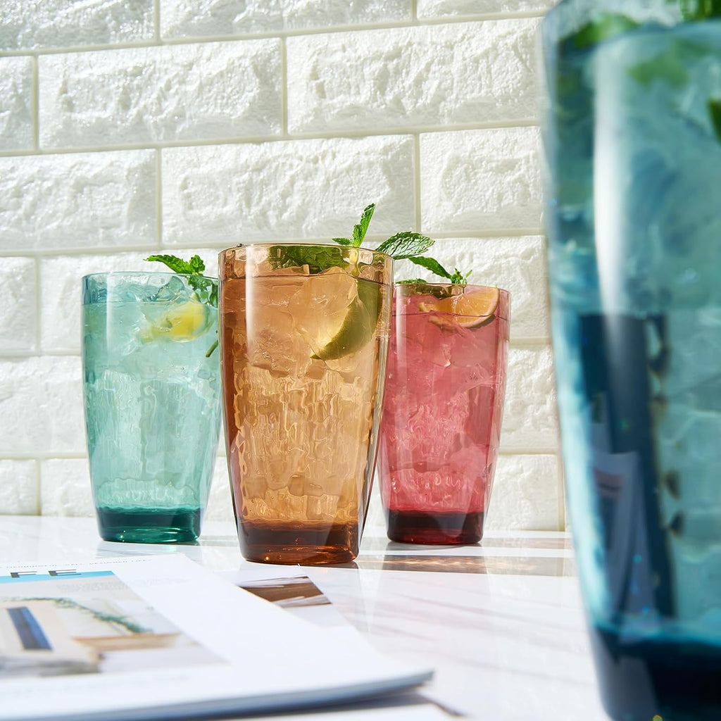 Eze Acrylic Highball Glassware, Set of 4