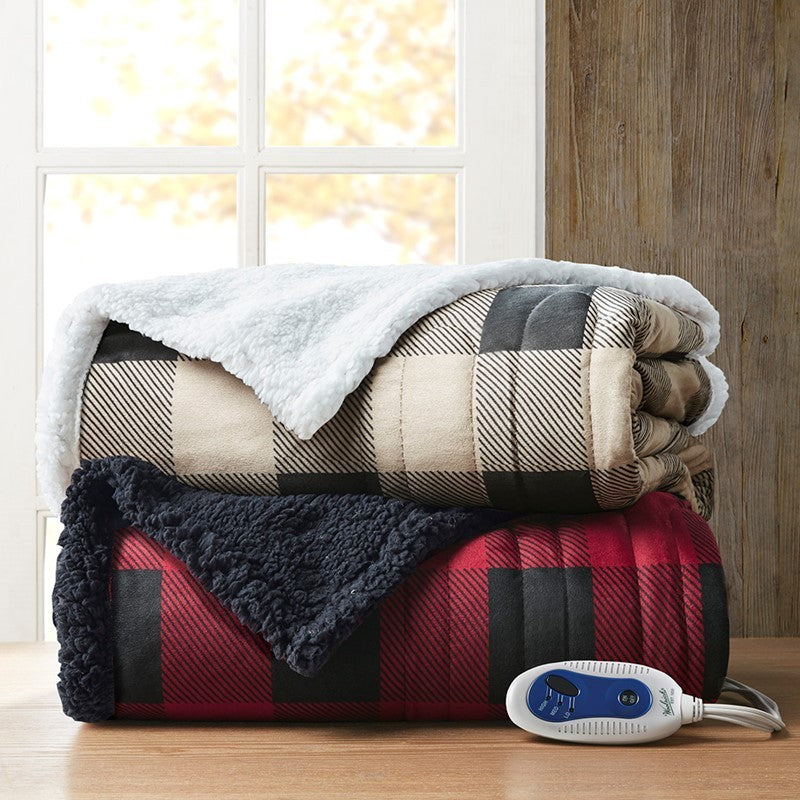 Oversized Mink to Berber Heated Throw