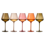 Stagioni Stemmed Wine Glassware, Set of 5, Changing Weather