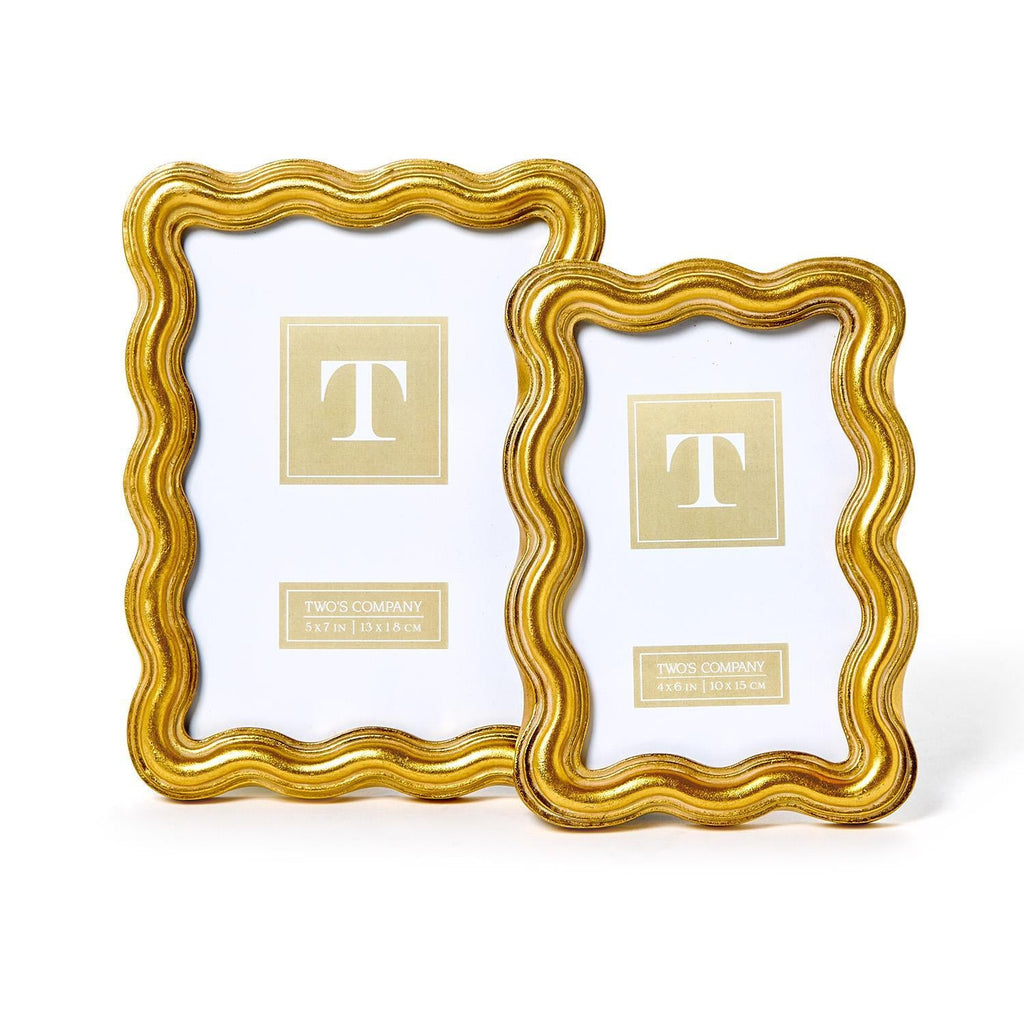 Triple Wave Photo Frame, Set of 2