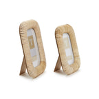 Woven Rattan Photo Frame Incl 2 Sizes, Set of 2