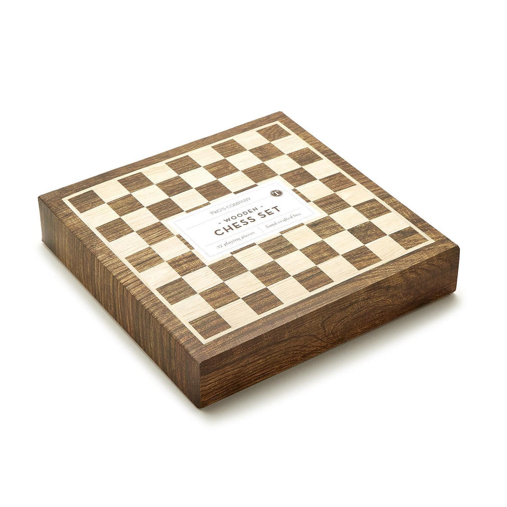 Magnetic Chess Set in Hand-Crafted Wooden Box