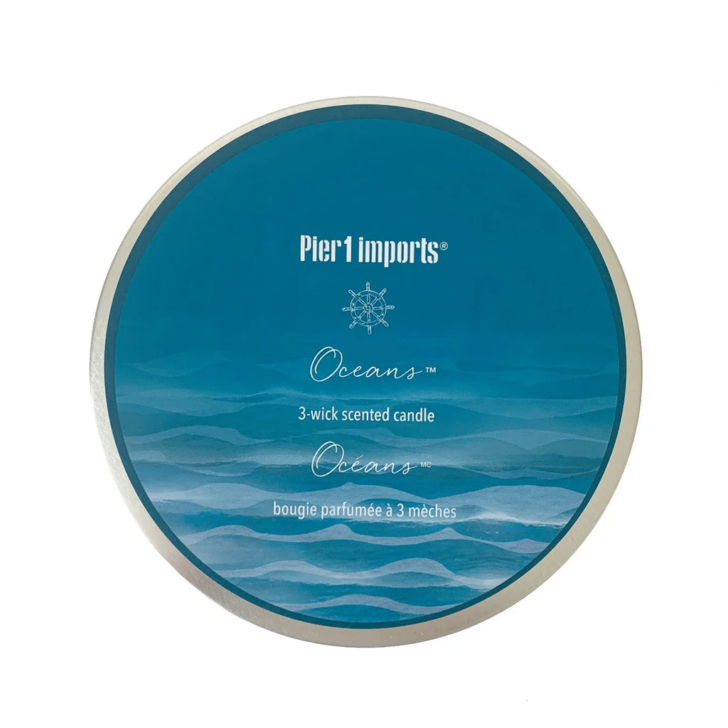 Pier 1 Oceans ® Filled 3-Wick Candle 14oz