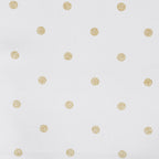 Metallic White & Gold Reversible Polka Dot Table Runner