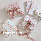Happy Bows 100% Cotton Flannel Pigment Printed Sheet Set
