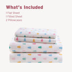 Tree Block 100% Cotton Flannel Pigment Printed Sheet Set