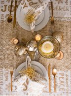 Gold Sequin Mesh 16x10' Table Runner Roll