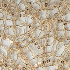 Gold Sequin Mesh 16x10' Table Runner Roll