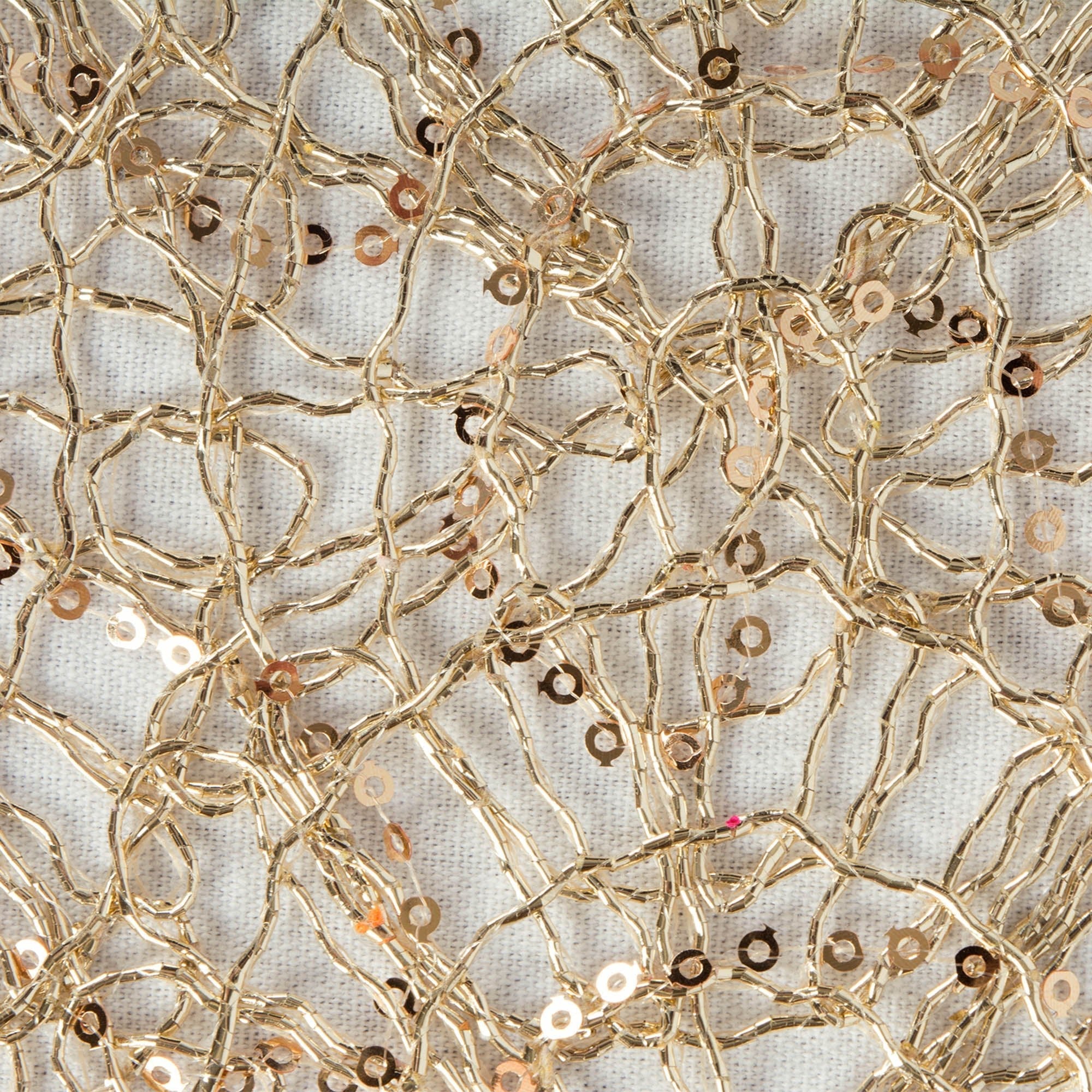 Gold Sequin Mesh 16x10' Table Runner Roll