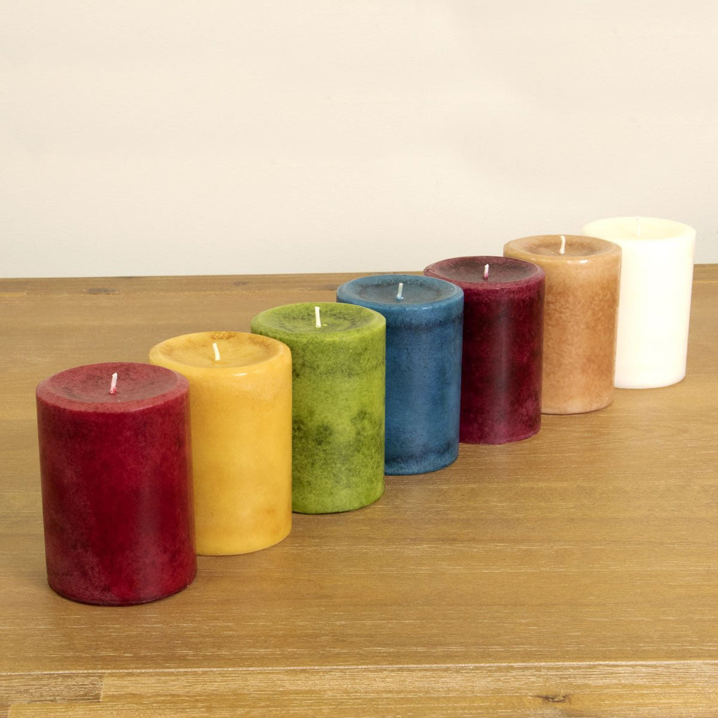 Pier 1 Amber Musk 3x4 Solid Pillar Candle