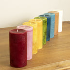 Pier 1 Amber Musk 3x6 Solid Pillar Candle