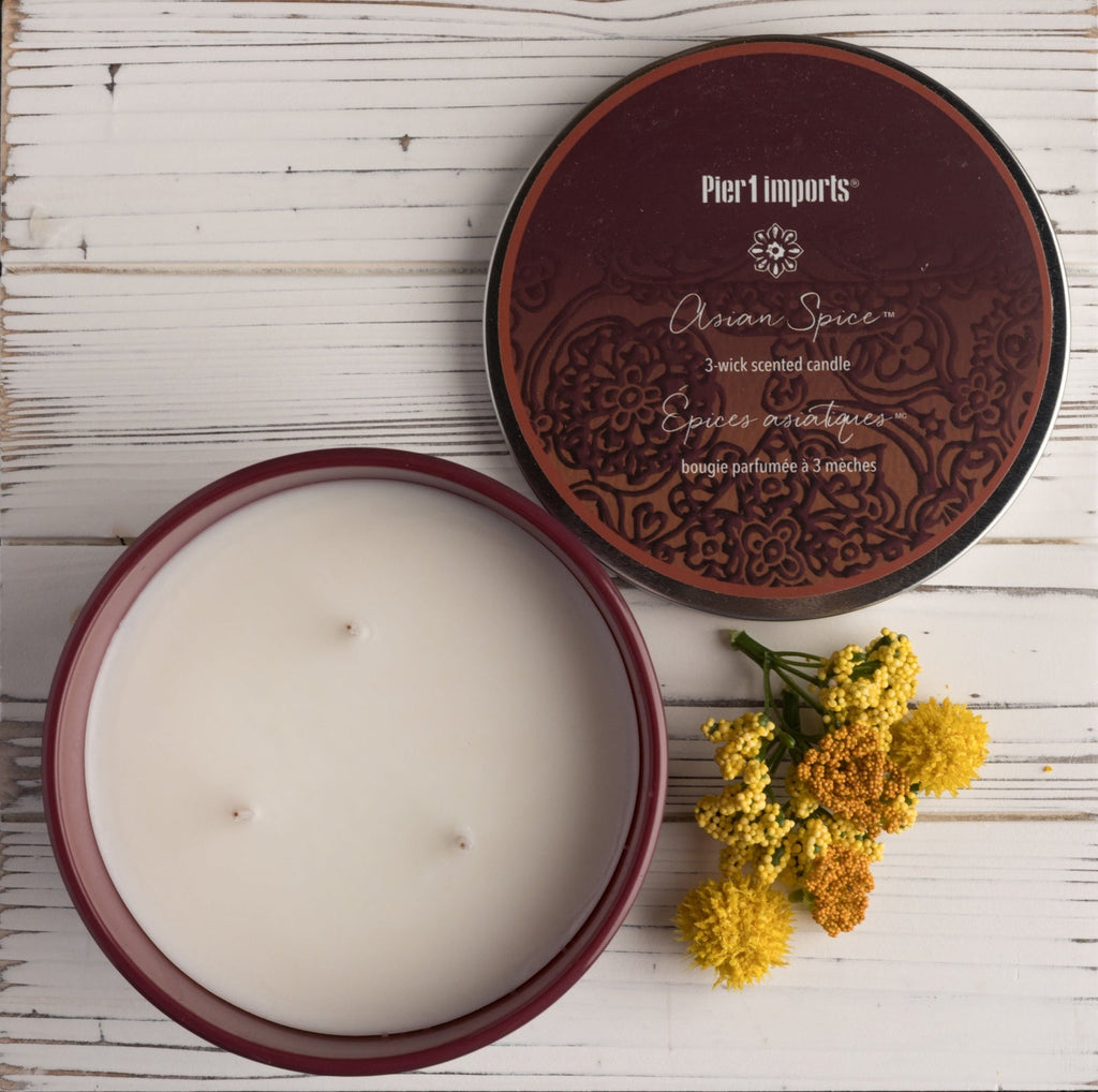 Pier 1 Asian Spice® Filled 3-Wick Candle 14oz