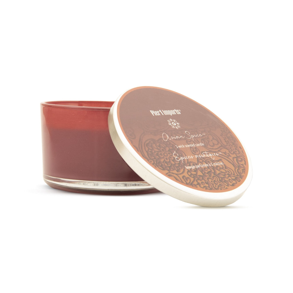 Pier 1 Asian Spice® Filled 3-Wick Candle 14oz