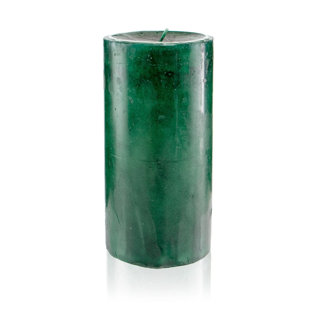 Pier 1 Holiday Forest 3x6 Mottled Pillar Candle