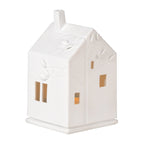 Porcelain Village House with Engraved Tree