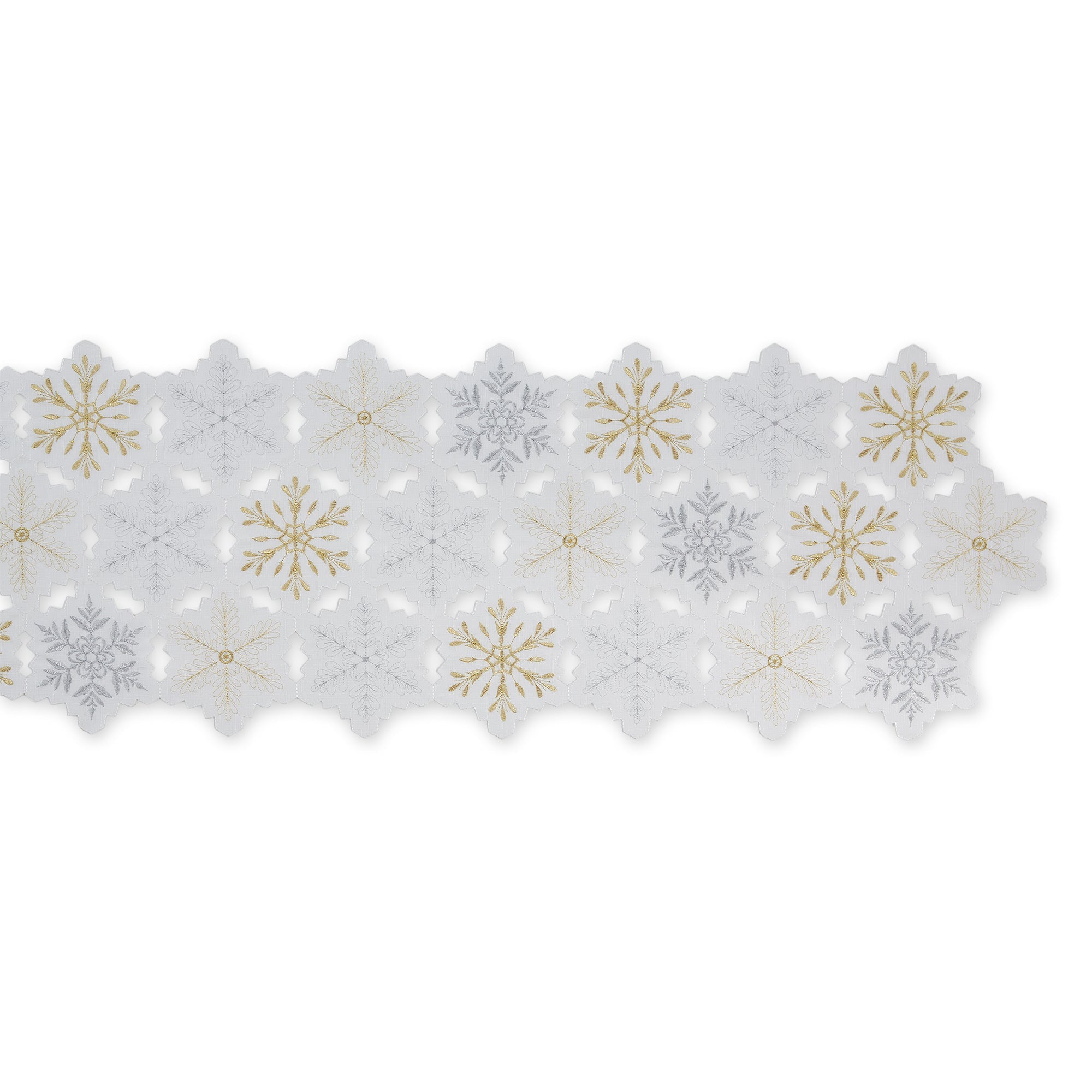 Snowflakes Embroidered Table Runner