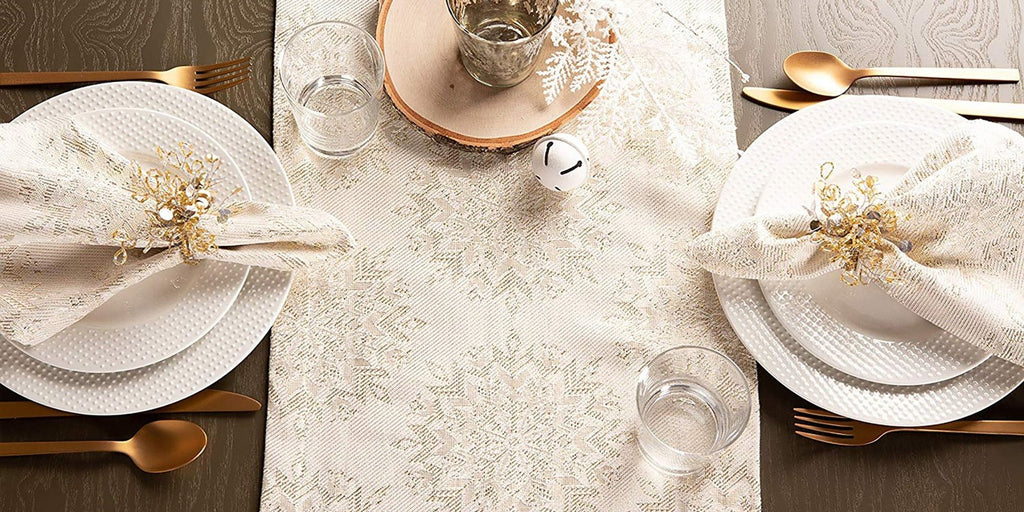 Winter Sparkle Jacquard Napkins, Set Of 6