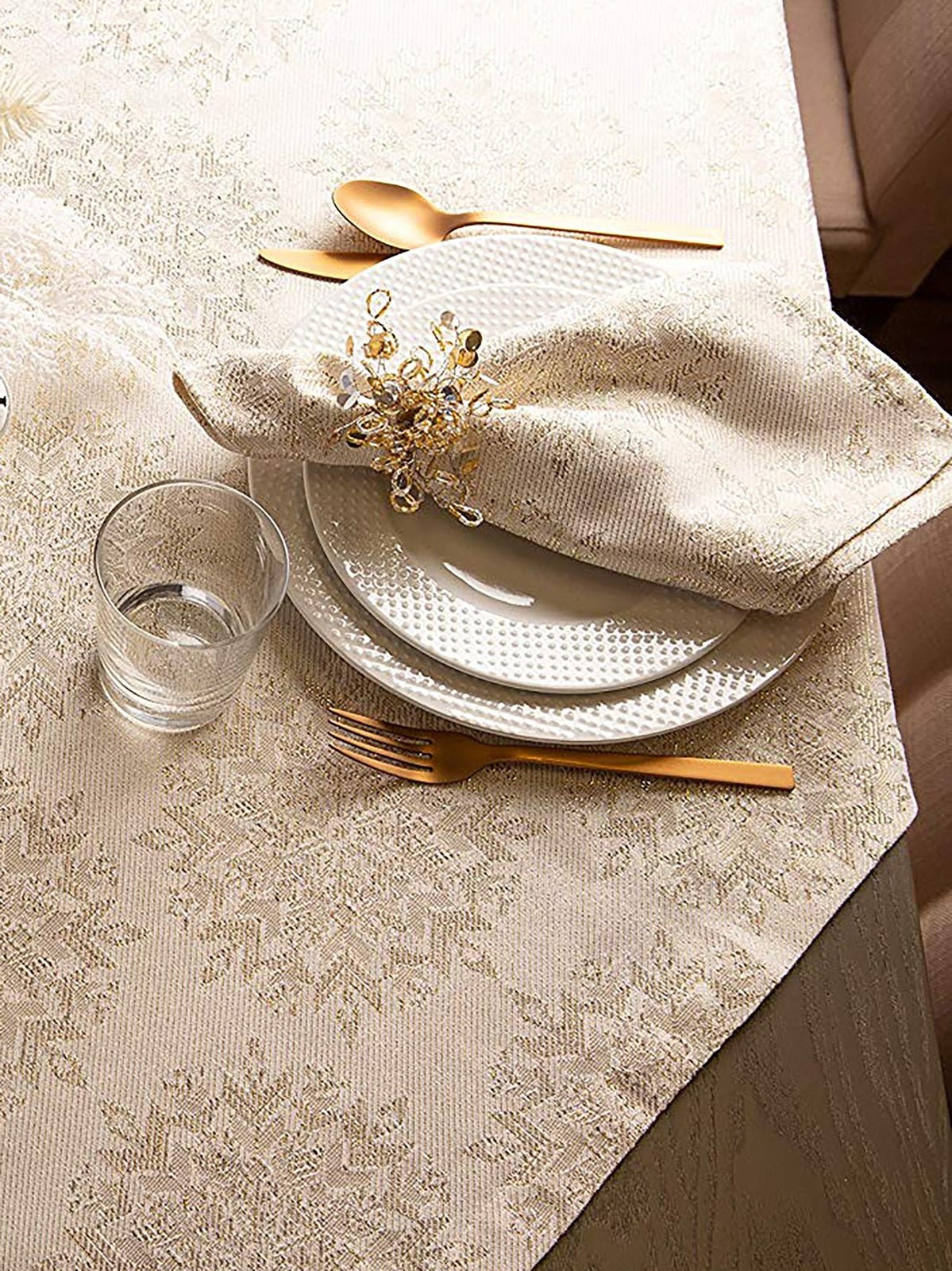 Winter Sparkle Jacquard Napkins, Set Of 6